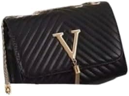 Women's Quilted Shoulder Bag, Embroidered Tassel Crossbody Bag on Amazon.ae - Price Tracker