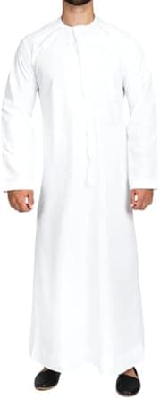 RAHMA Mens Emarati Thobe, Kandura, Traditional Dishdasha, Hand Stitched in Premium Fabric on Amazon.ae - Price Tracker