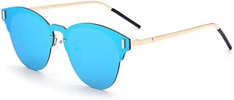 One-piece Frameless Sunglasses, UV-proof Extraneous Drive Sunglasses for Women (Color : BLUE) on Amazon.ae - Price Tracker
