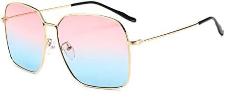 Advanced Retro Lame Design Sunglasses Multi-color Maritime Film Glasses Outdoor Drive Sunglasses for Women (Color : Pink+blue) on Amazon.ae - Price Tracker