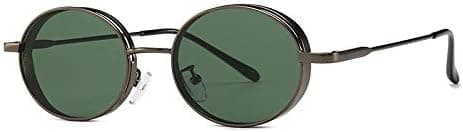 Vintage Ellipse Sunglasses Touchwood Steam Style Glasses UV Protection Sunglasses for Women (Color : Green) on Amazon.ae - Price Tracker