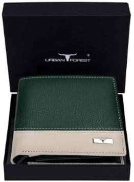 URBAN FOREST Seattle Green/Sand Leather Wallet for Men on Amazon.ae - Price Tracker