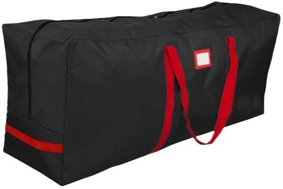 Christmas Tree Storage Bag Heavy Duty Oxford Waterproof Xmas Tree Storage Bag with Reinforced Handles and Dual Zippers Holiday Tree Box Storage Bag for Trees and Decorations (Black 165 * 38 * 76cm) on Amazon.ae - Price Tracker