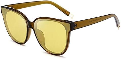 Retro Turgid Frame Sunglasses UV Protection Remote Sports Hiking Fishing Sunglasses for Women (Color : Yellow) on Amazon.ae - Price Tracker