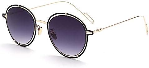 Turn Empty Cuffs Embellished Sunglasses Retro Style UV Protection Sunglasses for Women (Color : PURPLE) on Amazon.ae - Price Tracker