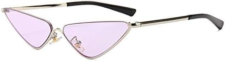 Half-frame Sunglasses Narrow Piece Of Maritime Mod Retro Style Outdoor Beach Pictures Sunglasses for Women (Color : Purple) on Amazon.ae - Price Tracker
