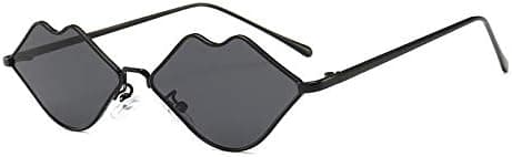 Lip Modern Retro Style Sunglasses Amber Frame in Assorted Colors UV Sunglasses for Women (Color : Black frame) on Amazon.ae - Price Tracker