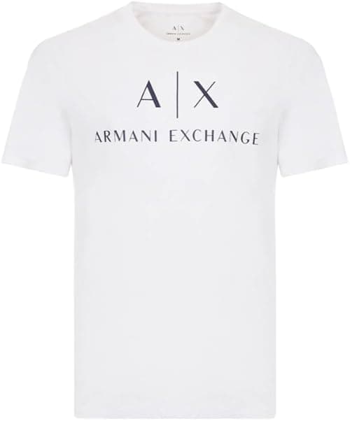 Armani Exchange Mens Logo Crew Neck Short Sleeve Jersey T-shirt T-Shirt on Amazon.ae - Price Tracker