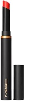 MAC Powder Kiss Velvet Blur Slim Stick Lipstick - 875 Devoted To Danger (Bright Orange Red) on Amazon.ae - Price Tracker