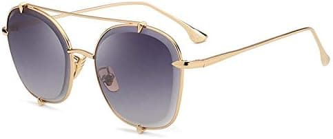 Sunglasses Male Personality Limited Alloy Eyeglass Frame Retro-style External UV Sunglasses for Women (Color : GREY) on Amazon.ae - Price Tracker