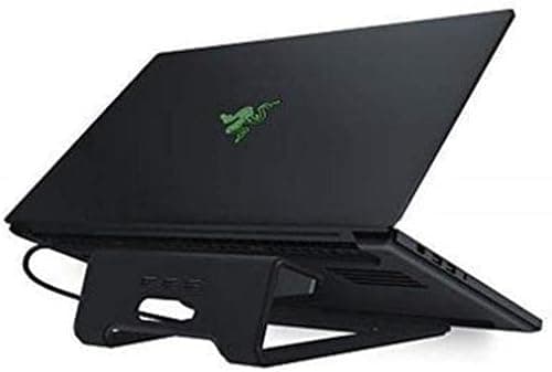 Razer Laptop Stand Chroma: Customizable Chroma RGB Lighting - Ergonomic Design - Anodized Aluminum Construction - 3x Port USB 3.0 Hub - Matte Black على Amazon.ae - متتبع الأسعار