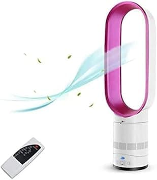 Bladeless Fan,Negative Ions Security Air Cooler Leafless Fan, Portable Super Quiet Air Multiplier Tower Fan,Remote Control Tower Fan for Home, Office, Bedroom Fan, Baby/Pink The New على Amazon.ae - متتبع الأسعار