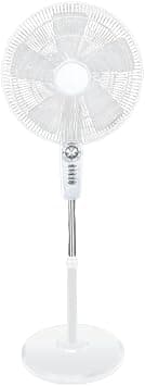18" Oscillating Pedestal Fan Mechanical Switch Floor Fan Adjustable Stand Up Fan Portable Standing Fan High Velocity Cooling Fan for Living Room Bedroom Kitchen Home Office (White) on Amazon.ae - Price Tracker