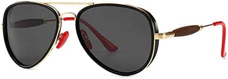 Polarized Sunglasses Classical Punk Style UV Protection for Fresh Drive Sunglasses for Women (Color : Gold frame black) on Amazon.ae - Price Tracker