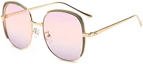 Large Foursquare Frame Sunglasses Retro UV Protection Fishing Outdoor Drive Generic Decoration Sunglasses for Women (Color : PINK) on Amazon.ae - Price Tracker