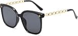 Polarized Sunglasses for Women and Men, Vintage Square Retro Designer Style, Trendy Classic Fashion Shades with UV400 Protection for Driving, Travel, Outdoor Sports and Daily Wear - Best Deal Finder