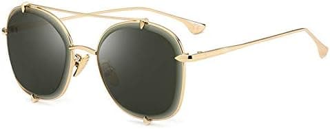 Sunglasses Male Personality Limited Alloy Eyeglass Frame Retro-style External UV Sunglasses for Women (Color : GREEN) on Amazon.ae - Price Tracker