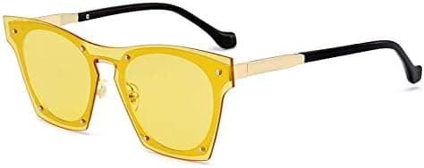 One-piece Sealing Mirror Planer Top Sunglasses Calico Nautical Sheet Glasses Sunglasses for Women (Color : Yellow) on Amazon.ae - Price Tracker