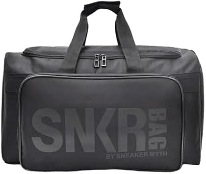 Travel Duffels, A Multi-functional Travel Duffel Bag with 3 Adjustable Dividers and Shoulder Strap, Made of Nylon, Sneakerhead gift, Outdoor Sports Bag, Gym Bag (Black) on Amazon.ae - Price Tracker