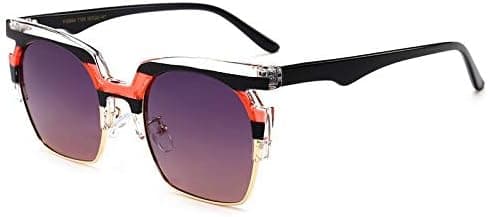 Highschool Calibre Fashion Hit Color Box Mirror Sunglasses Drive Car Classical Style Sunglasses for Women (Color : NO.3) on Amazon.ae - Price Tracker