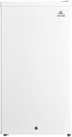evvoli Mini Fridge, 90 Liters, Mechanical control, Recessed handle, Adjustable legs, Defrost type, EVRFM-90LW - Amazon.ae Price Tracker