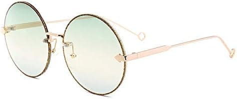 Ocean Piece Rimless Sunglasses Caijing Big Yards Flap International Beach Tourism Sunglasses for Women (Color : Green) on Amazon.ae - Price Tracker