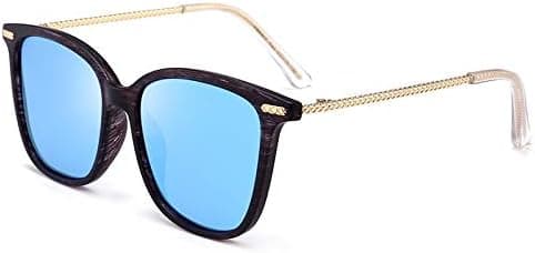 Wild Box Wood Grain Rope Design Polarized Sunglasses Sunglasses for Women (Color : NO.2) on Amazon.ae - Price Tracker