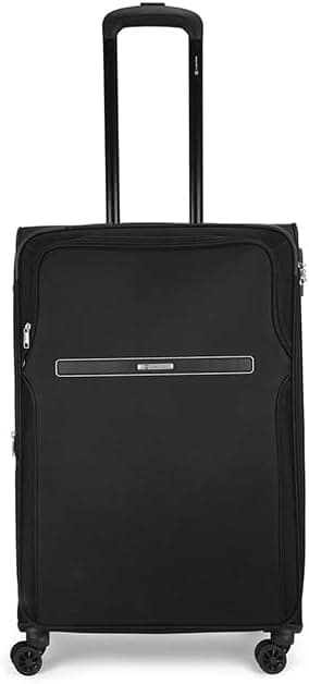 Carlton Turbolite Plus 8 Wheel Soft Luggage Trolley Bag, Cabin Size, Black, Black, Cabin, Soft Luggage Trolley Bag with Spinner Wheels on Amazon - Best Deal Finder