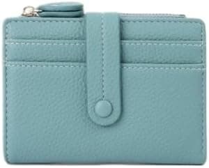 Women's Multi-Slot Bifold Wallet with Snap Button, Blue, Casual on Amazon.ae - Price Tracker