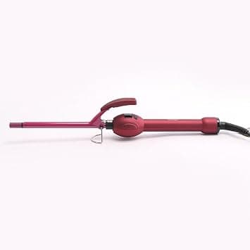 ENZO Professional EN‑2228 Professional Hair Curler – 9 mm Ceramic Barrel with Adjustable Temperature, LED Display, 360° Swivel Cord & Automatic Shut‑Off – Intl Version - Red على Amazon.ae - متتبع الأسعار