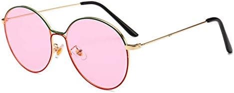 Rhythm Frame Alloy Color Paint Sunglasses Retro Anti-UV Outdoor Drive Sunglasses for Women (Color : Pink) on Amazon.ae - Price Tracker