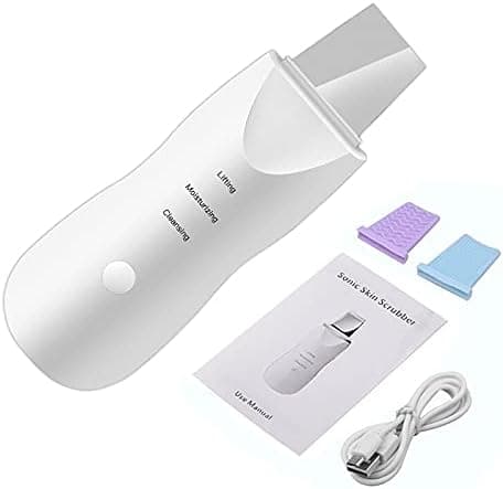 TIMICARE Skin Care Tool Shovel Face Pore Cleaner Ultrasonic Skin Scrubber Black Dot Acne Remove Facial Lifting Beauty Instrument (White) on Amazon.ae - Price Tracker