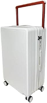Swiss Case Wide Trolley Luggage, 26-Inches Hardshell ABS+PC, With 4 Quite 360° Double Spinner Wheels and Upgraded Double Waterproof and Explosion-Proof Zipper, Cup Holder And USB, QTC-SY801-White26 - Amazon.ae Price Tracker