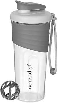 700ml Gym Protein Shaker Bottle with Mixer Ball | Eco-Friendly Leakproof Plastic Shaker for Protein Powder, Whey, Pre-Workout, Smoothies, and Fitness Drinks | BPA-Free (Gray) on Amazon.ae - Price Tracker
