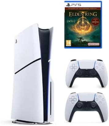 Sony PlayStation 5 Slim Disc with Extra Dualsense White Controller + Elden Ring PS5-International Version على Amazon.ae - متتبع الأسعار