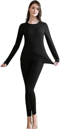 casme Women's Thermal Underwear Set Super Insulating Long Sleeve Top And Pants For Winter Cold Weather Indoor Outdoor Activities - Amazon.ae Price Tracker