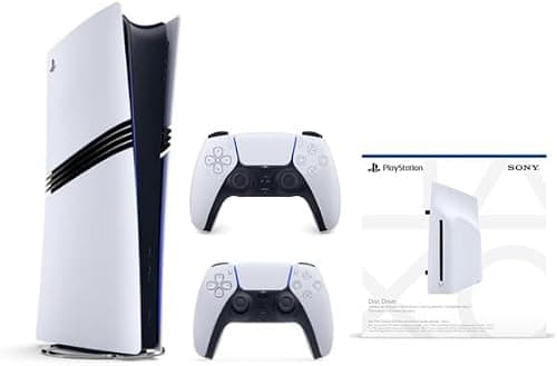 Sony PlayStation 5 PRO Digital Console [NEW 2024 Model] with Extra Dual Sense White Controller + Disc Drive - Bundle - International Version on Amazon - Best Deal Finder