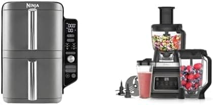 Ninja Double Stack XL Air Fryer, Ninja 3-IN-1 Food Processor, Blender على Amazon.ae - متتبع الأسعار
