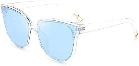 Retro Turgid Frame Sunglasses UV Protection Remote Sports Hiking Fishing Sunglasses for Women (Color : Blue) on Amazon.ae - Price Tracker