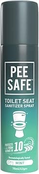 Pee Safe Toilet Seat Sanitizer Spray Mint 75ml - Amazon.ae Price Tracker