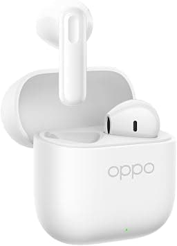 OPPO Enco Buds3 True Wireless Headphones, 42 Hours Runtime, Dynamic Driver 12.4mm, BT 5.4, Touch Control, Passive Noise Cancellation, Android and iOS, IP55, [Italian Version] White - Best Deal Finder