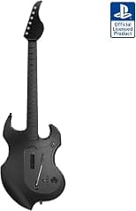 PDP RIFFMASTER Wireless Guitar Controller for PlayStation 5 and PlayStation 4, PS5/PS4, Rock Band 4, Audio Jack, Rechargeable Battery, Officially Licensed by Sony - Black - متتبع أسعار Amazon.sa