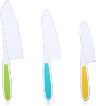 Children'S Cooking Knives In 3 Sizes & Colors, Kids Kitchen Knife Set Plastic Knife, Set, For Toddler on Amazon.ae - Price Tracker