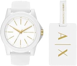 A|X Armani Exchange Watch AX7126, White, One Size, Women's - Best Deal Finder