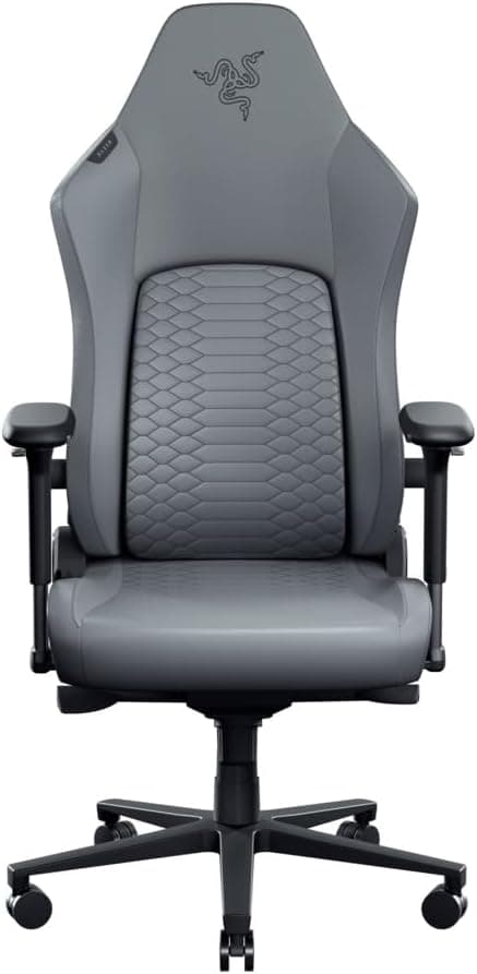 Razer Iskur V2 NewGen Ergonomic Gaming Chair: Hyperflex Lumbar Support, EPU Leather With Cooltouch Technology, 4d Armrests, 152-degree Recline, Head Cushion - Light Gray on Amazon.ae - Price Tracker