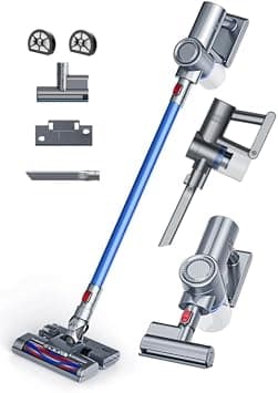 40 kPa High Suction Cordless Vacuum Cleaner, 6-in-1 Powerful Stick Vacuum with Mopping Tank & Mite Remover, Large Capacity Battery, Lightweight Handheld Vacuum for Home Hard Floor Carpet Pet Hair on Amazon.ae - Price Tracker