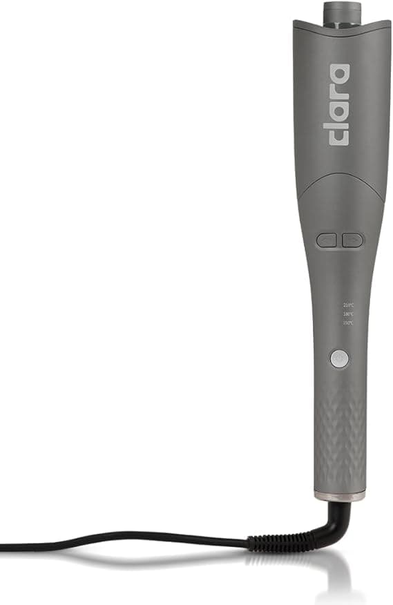 Clara Oil-Coated Protective Auto-Curler – Anti-Burn, Tangle-Free, Auto Shut-Off | 3 Heat Settings & Dual Rotation | Salon-Quality Curls for All Hair Types (Grey) on Amazon.ae - Price Tracker
