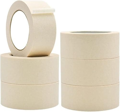 MARKQ Masking Tape 2" x 20 Yards | Strong Adhesive Tape for Painting, Decorating, DIY Home, Office, School Stationery, Arts, DIY Crafts etc [6 Roll] on Amazon.ae - Price Tracker