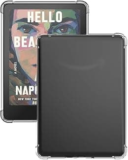 جراب كيجوثرف متوافق مع جهاز كيندل بيبر وايت الجيل 12 7 انش KPW6 E-Reader 2024، مضاد للصدمات بزوايا معززة وممتص للصدمات ورفيع وناعم وشفاف من البولي يوريثين الحراري - دليلك لأفضل العروض