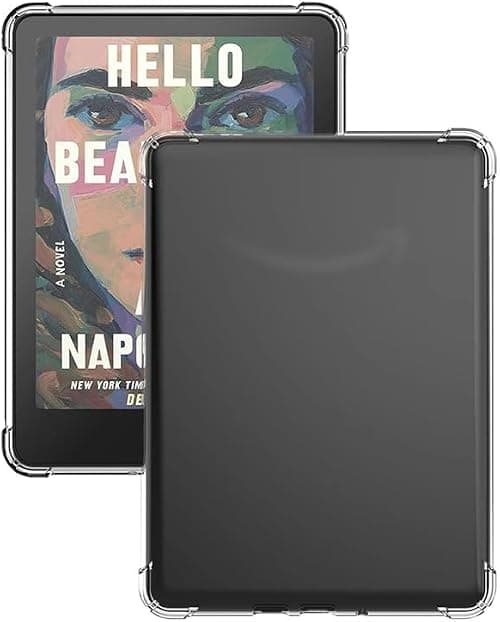 compatible for 7" Kindle Paperwhite 12th Gen Case Cover KPW6 E-Reader 2024,Shockproof Reinforced Corners Bumper Thin Slim Soft Clear TPU Back Cover Skin Shell على Amazon.ae - متتبع الأسعار